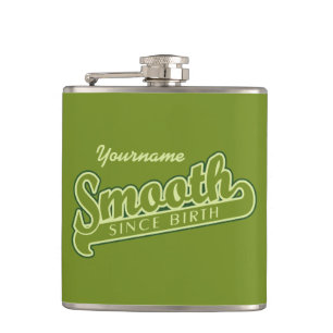 SMOOTH custom monogram flask