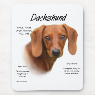 Smooth Dachshund Meet the Breed Mouse Pad