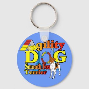 Smooth_Fox_Terrier_Agility Keychain