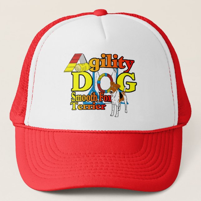 Smooth_Fox_Terrier_Agility Trucker Hat (Front)