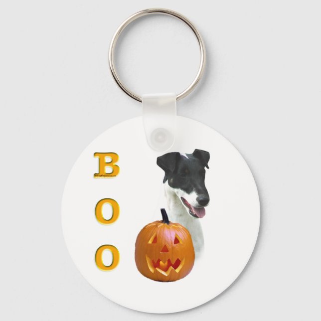 Smooth Fox Terrier Boo Keychain (Front)