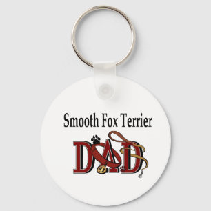 Smooth Fox Terrier Dad Gifts Keychain