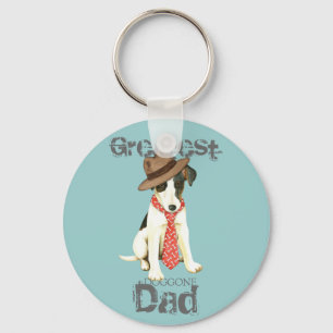 Smooth Fox Terrier Dad Keychain