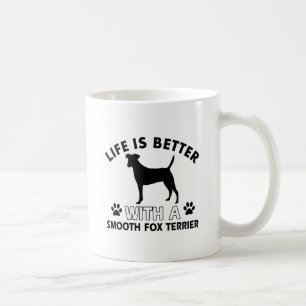 Smooth Fox Terrier dog breed designs Coffee Mug