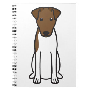 Smooth Fox Terrier Dog Cartoon Notebook