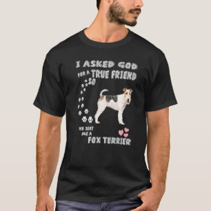 Smooth Fox Terrier Dog Mom Dad Print Cute Wire Fox T-Shirt