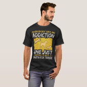 Smooth Fox Terrier  Funny Dog Addiction T-Shirt (Front Full)