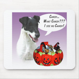 Smooth Fox Terrier Halloween Candy Mouse Pad