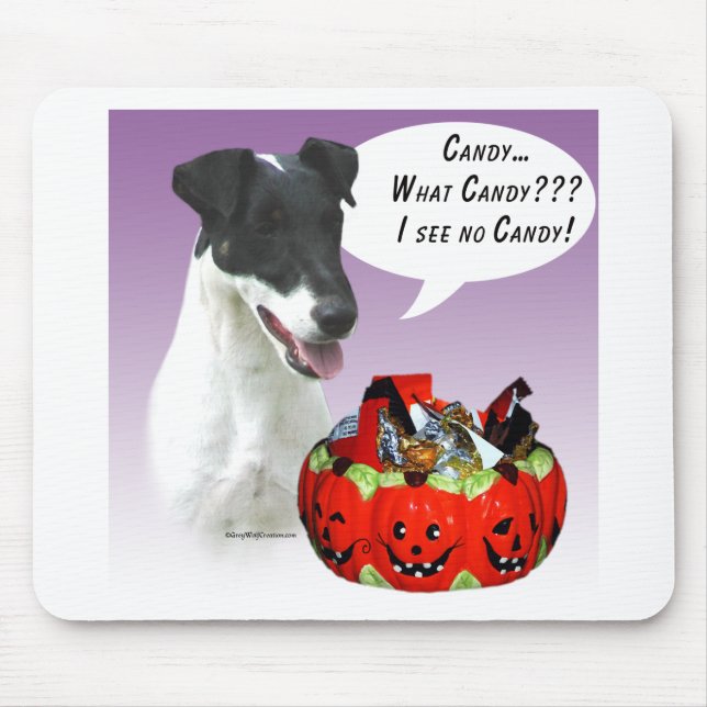 Smooth Fox Terrier Halloween Candy Mouse Pad (Front)