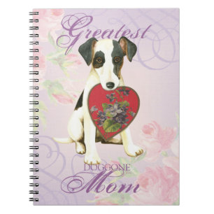 Smooth Fox Terrier Heart Mom Notebook