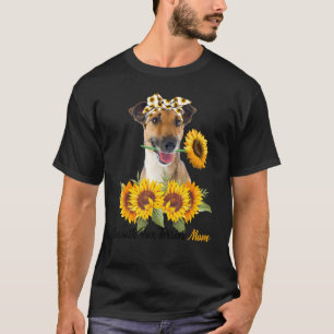 Smooth Fox Terrier Mom Sunflower Summer Dog Mom Ma T-Shirt