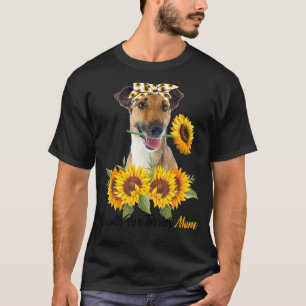 Smooth Fox Terrier Mom Sunflower Summer Dog Mom Ma T-Shirt