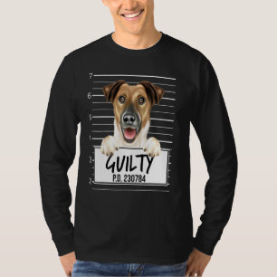 Smooth Fox Terrier Mugshot Guilty Dog T-Shirt
