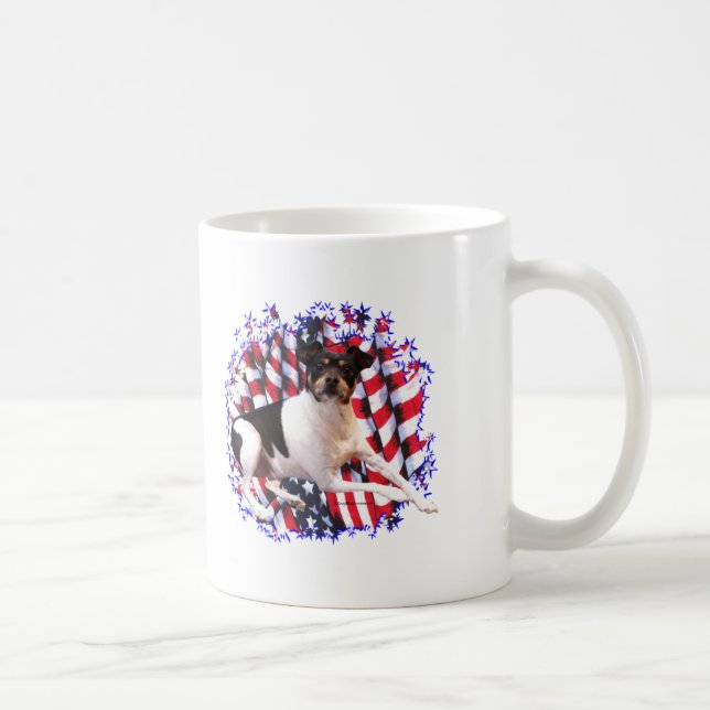 Smooth Fox Terrier Patriot Coffee Mug (Right)