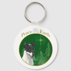Smooth Fox Terrier Peace Keychain
