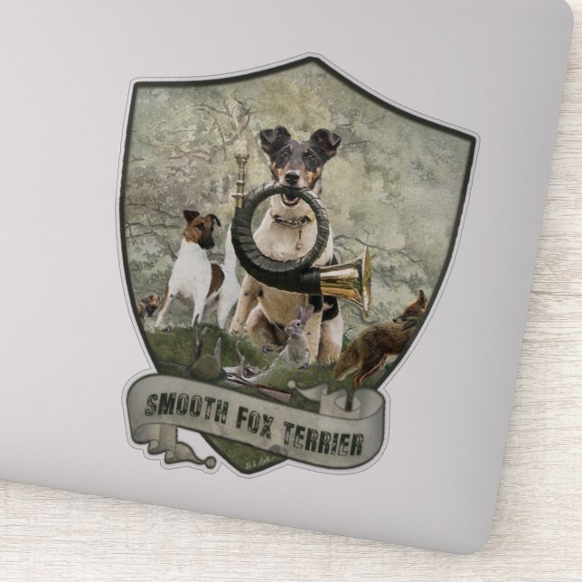 Smooth Fox Terrier   Sticker (Detail)