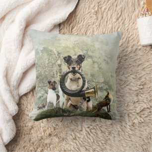 Smooth Fox Terrier Throw Pillow