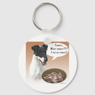 Smooth Fox Terrier Turkey Keychain