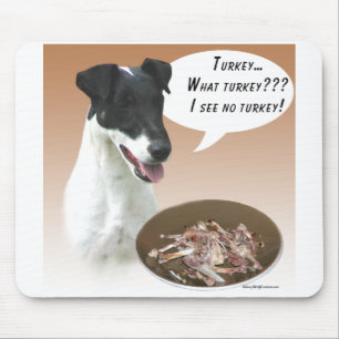 Smooth Fox Terrier Turkey Mouse Pad
