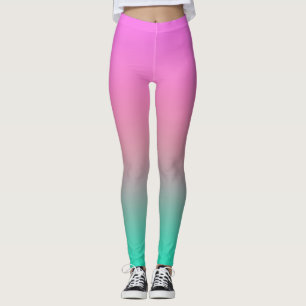 Smooth gradient summer colours fashion simple colo leggings