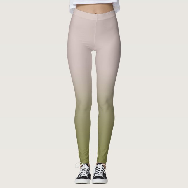 Smooth gradient summer colours fashion simple colo leggings (Front)
