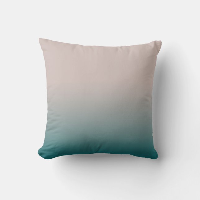 Smooth gradient summer colours fashion simple colo throw pillow (Front)
