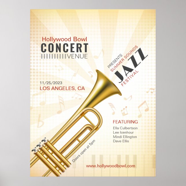 Smooth Jazz/Music Event Poster (Front)