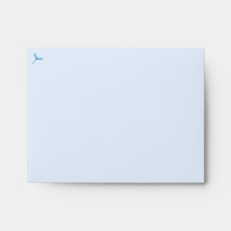 Smooth Light Blue Dragonfly Envelopes