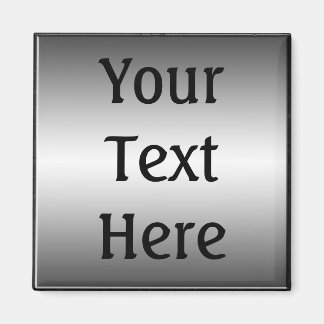 Smooth Metal Plate Look Magnet