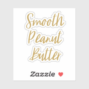 Smooth Peanut Butter Storage Sticker