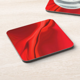 Smooth Red Design Coaster