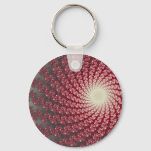 Smooth Red Whirlpool2 Keychain