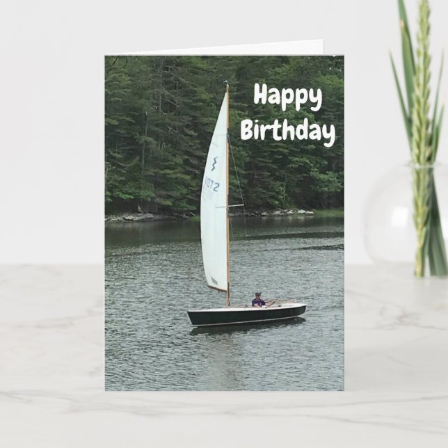 ***SMOOTH SAILING AHEAD*** HAPPY BIRTHDAY CARD (Front)