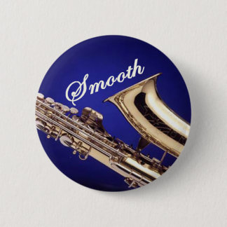 Smooth Saxophone 2 Inch Round Button