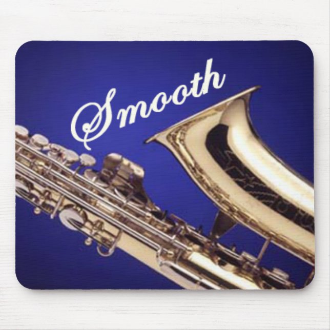 Smooth Saxophone Mouse Pad (Front)