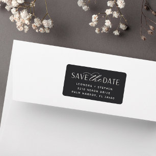Smooth Script   Save the Date Return Address Label