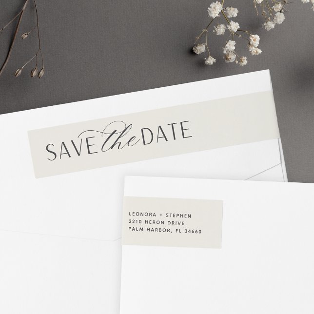 Smooth Script | Save the Date Wrap Around Label (Creator Uploaded)