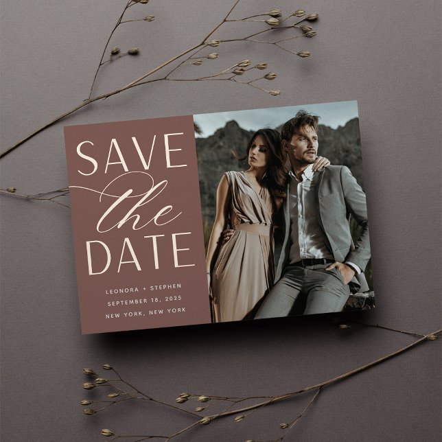 Smooth Script | Single Photo Save the Date (Creator Uploaded)