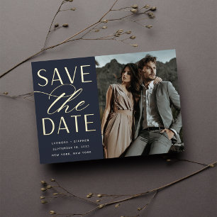 Smooth Script   Single Photo Save the Date