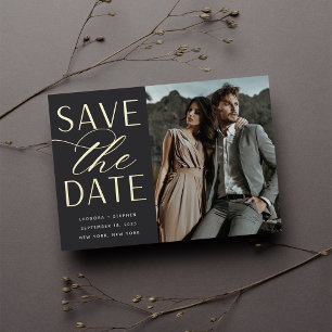 Smooth Script   Single Photo Save the Date