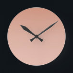 Smooth Skin Gradient Round Clock<br><div class="desc">Smooth Skin Gradient Gradient Wall Clock by Gerson Ramos.</div>