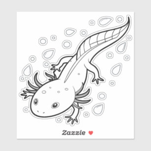 smooth skin of an axolotl is coated with dew 