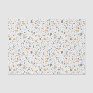 Smooth Stones Colourful Terrazzo Pattern Tissue Paper