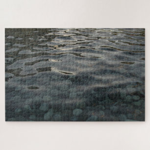 Smooth Stones in Rippled Water Series, Photo 5 Jigsaw Puzzle