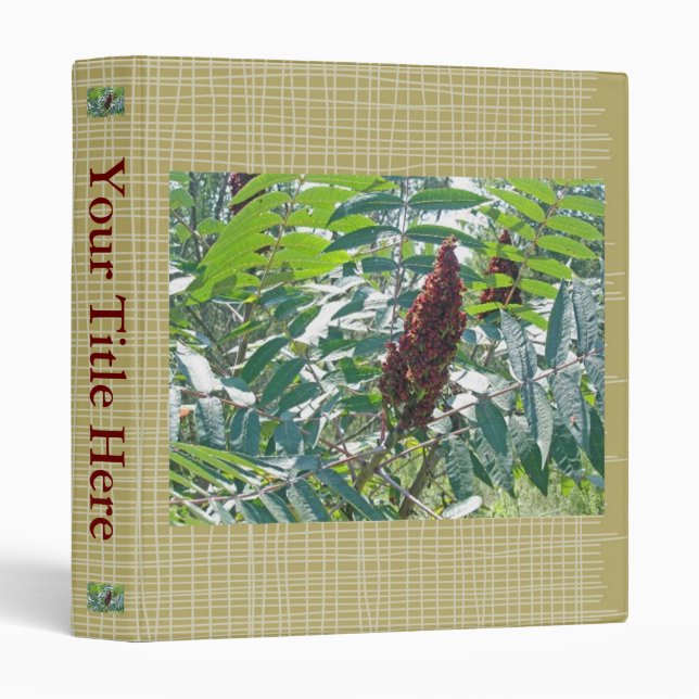 Smooth Sumac Berries Binder (Front/Spine)