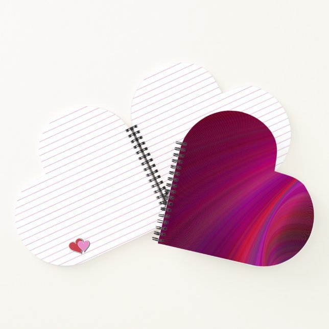 Smooth Texture Personalized Purple Spiral Notebook (Inside)