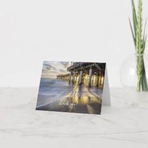 Smooth Waves At Cocoa Pier Thank You Card