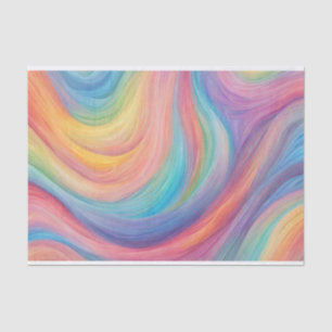 Smooth Wavy Rainbow Colours Spectrum  Tissue Paper