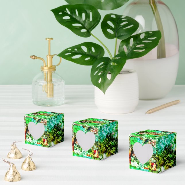 Smooth yellow abstract Favour Box,calming yellow  Favor Box (Multiple)