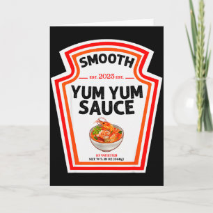 Smooth Yum Yum Sauce Condiment Costume Matching  Card